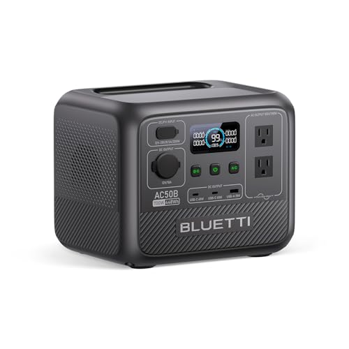 フル充電ポータブル 持ち運び便利 短時間 Amazon.co.jp: BLUETTI ポータブル電源 AC50B 448Wh/700W 急速